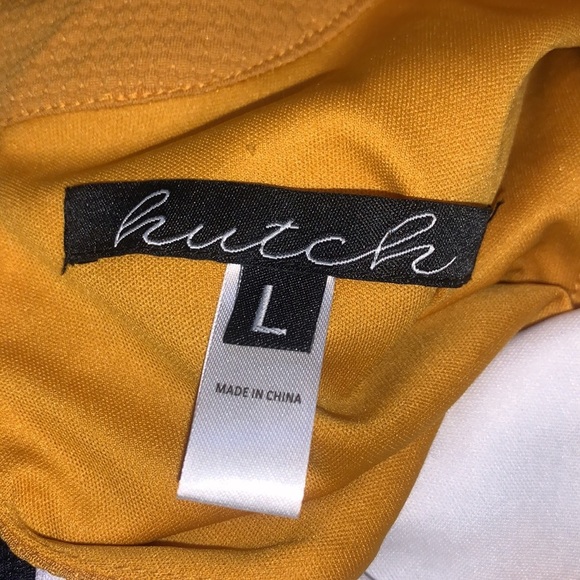 ANTHROPOLOGIE Hutch Color Block Midi Slit Dress Size L - Picture 10 of 15